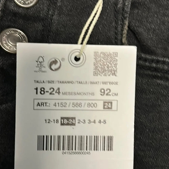 ZARA Kids | Black | GRUNGE SKINNY JEANS - Picture 4 of 4